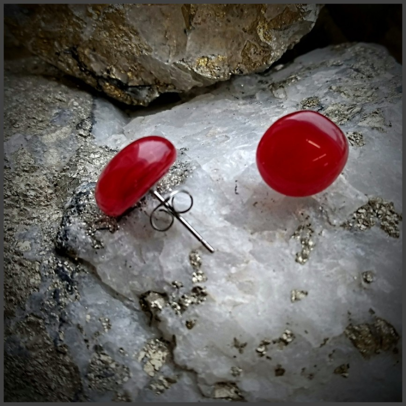 Boucles d'oreilles en verre No 60