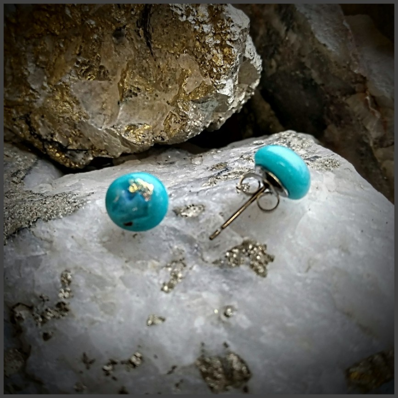 Boucles d'oreilles en verre No 62