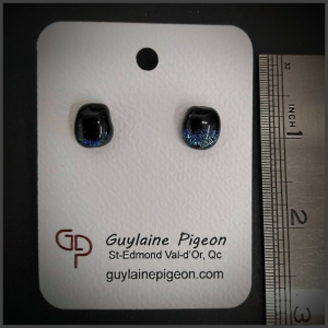 Boucles d'oreilles en verre No 63