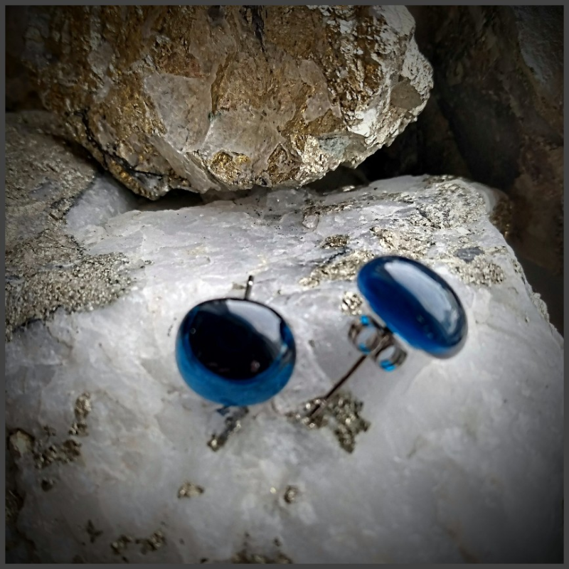 Boucles d'oreilles en verre No 55