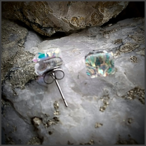 Boucles d'oreilles en verre No 65