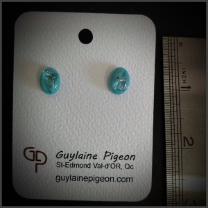 Glass earrings No 81