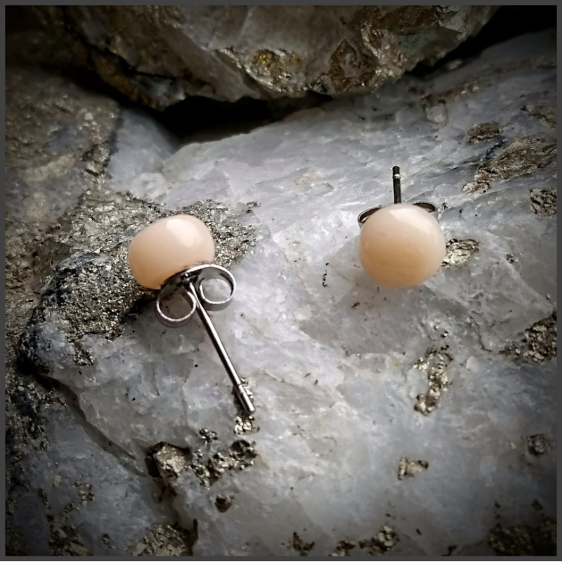 Boucles d'oreilles en verre No 82