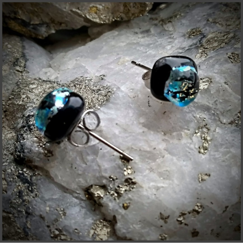 Glass earrings No 93