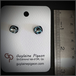 Boucles d'oreilles en verre No 93