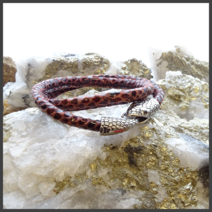 Leather snake bracelet No 1