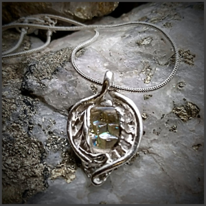 Nature fine silver pendant No 5