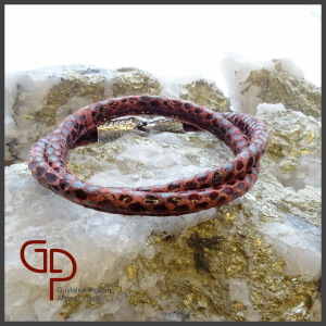 Leather snake bracelet No 1