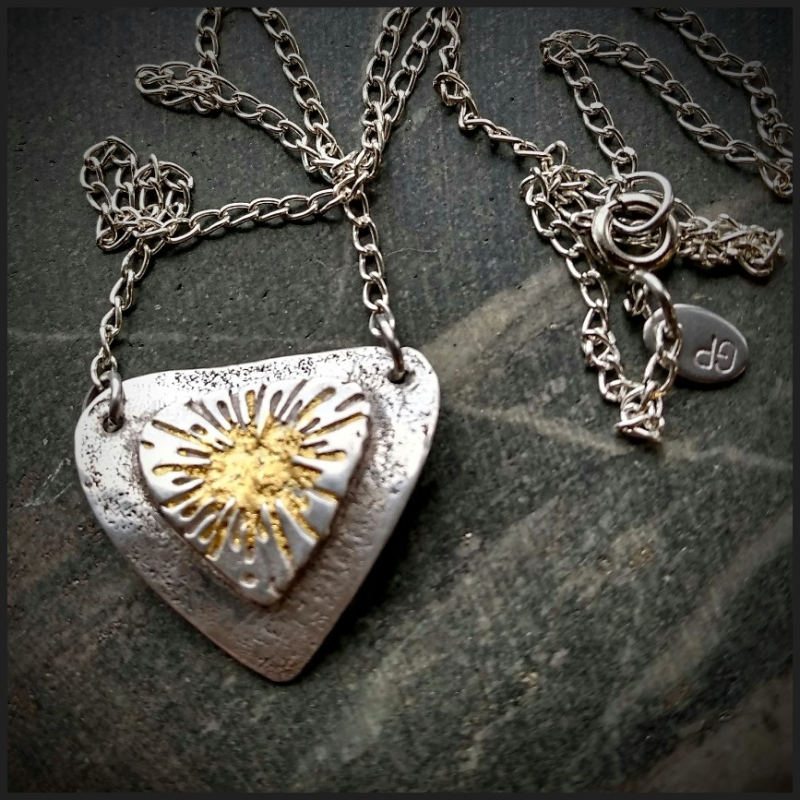 Collier en argent et or 24k No 2