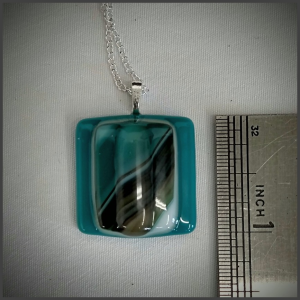 Fused glass pendant No 135