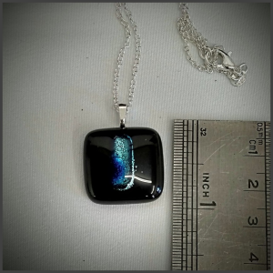 Fused glass pendant No 136