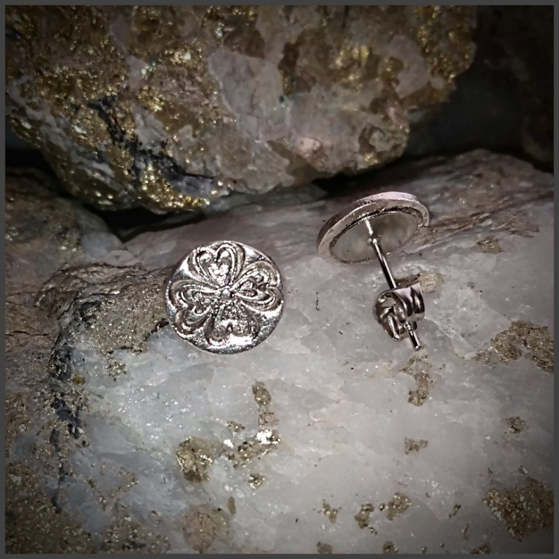 Boucles d'oreilles en argent fin No 3