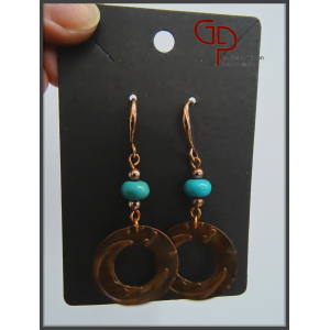 Copper earrings No 7