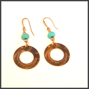 Copper earrings No 7