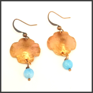 Copper earrings No 3