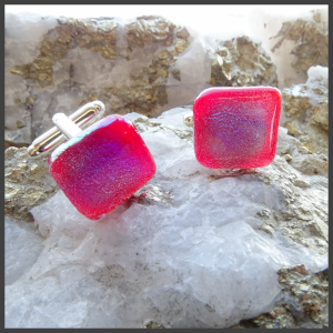 Glass cufflinks No 3