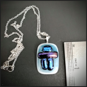 Fused glass pendant No 141