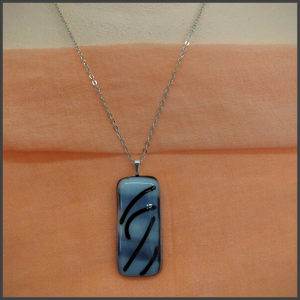 Fused glass pendant No 146