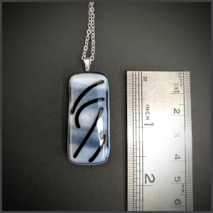 Fused glass pendant No 146