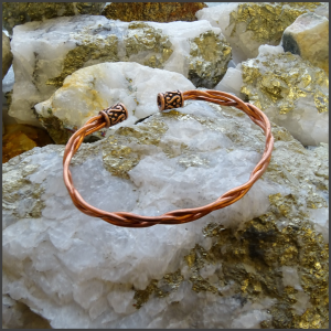 Braided copper bracelet No 2