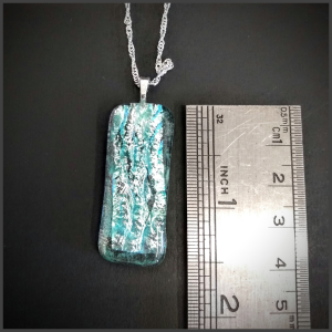 Fused glass pendant No 152