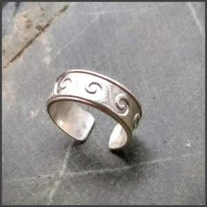 Sterling .960 silver ajustable ring No 1