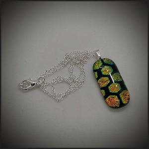 Fused glass pendant No 80