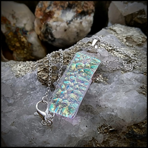 Fused glass pendant No 90