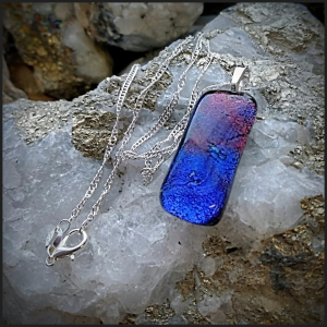 Fused glass pendant No 96