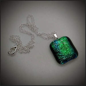 Fused glass pendant No 98