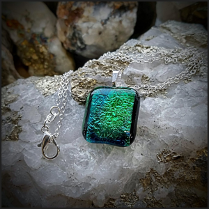 Fused glass pendant No 98