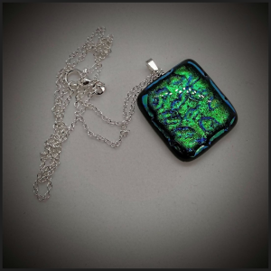 Fused glass pendant No 100