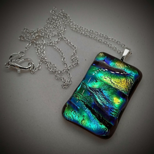 Fused glass pendant No 110