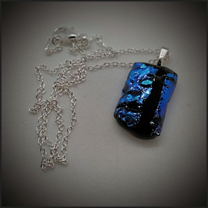 Fused glass pendant No 116