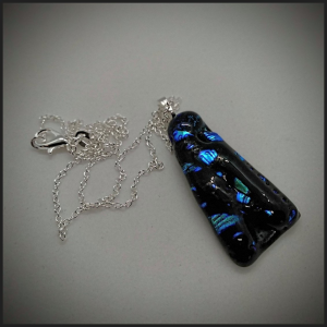 Fused glass pendant No 121