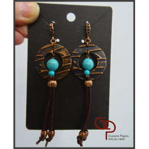 Boucles d'oreilles en cuivre No 5