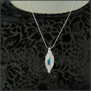 Nature fine silver pendant No 2