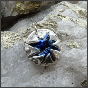 Star fine silver pendant