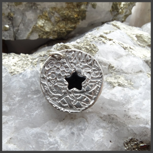 Star fine silver pendant