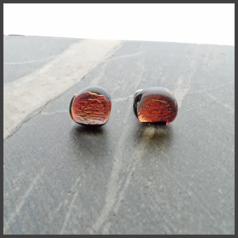 Boucles d'oreilles en verre No 16