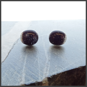 Boucles d'oreilles verre  No 23