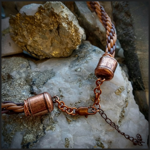 Copper and kuhumino necklace