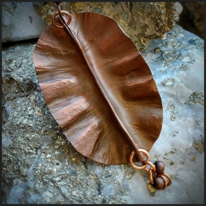 Copper and kuhumino necklace