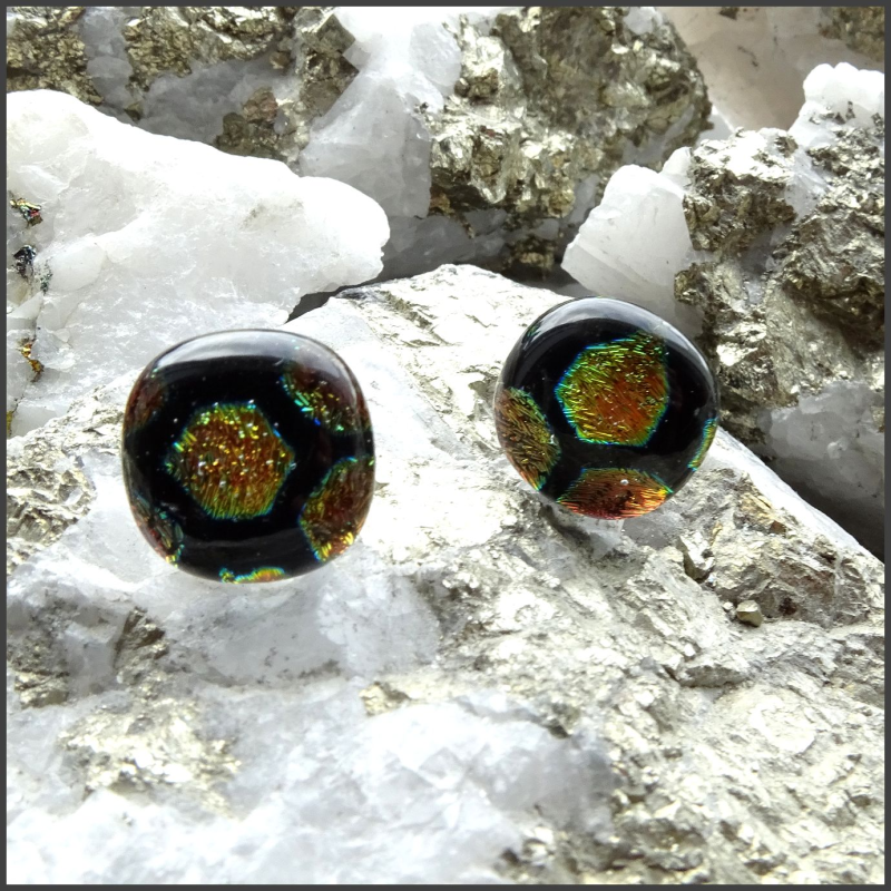 Boucles d'oreilles en verre No 29