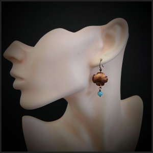 Copper earrings No 3