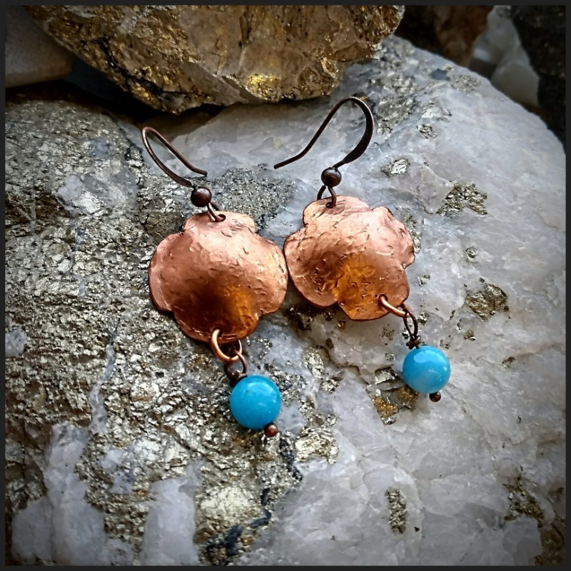 Copper earrings No 3