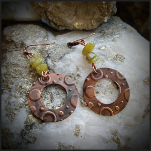 Copper earrings No 8