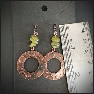 Copper earrings No 8