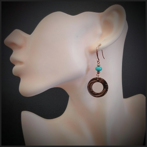 Copper earrings No 7