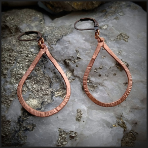 Drop copper earrings No 2